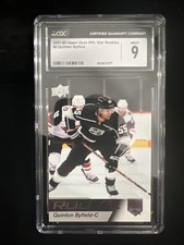 2021–22 Upper Deck NHL Star Rookies #8 Quinton Byfield CGC 9 Mint RC Kings