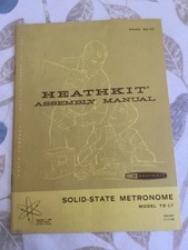 Vintage Heathkit Manual TD-17 Solid State Metronome Original 1969 VGC