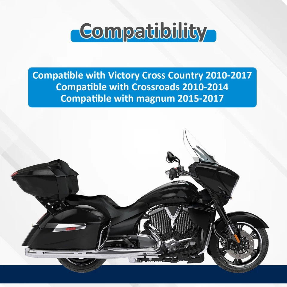 Barra de suspensión APE cromada de 12" - Manillar afilado para Victory Magnum 2015-2017 Foto 4 de 4