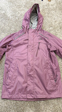 L.L.Bean Kids Jacket Hooded Zip Purple Size S 8 Recycled Nylon Hiking