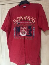 Arsenal 1997/1998 XL Adult Football Double Winners t-shirt Vintage 