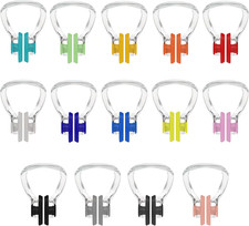Swimming Nose Clip, 14 Packs Swim Nose Plugs with Waterproof Silica Gel for Kids