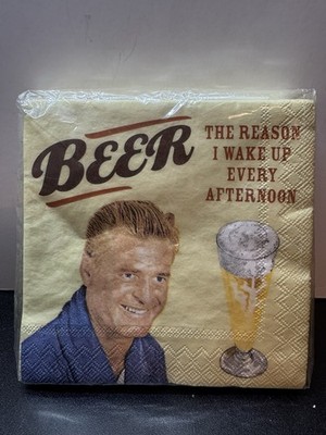 Design Design,Inc Beer The Reason I Wake Up Every Afternoon Beverage Napkins #20