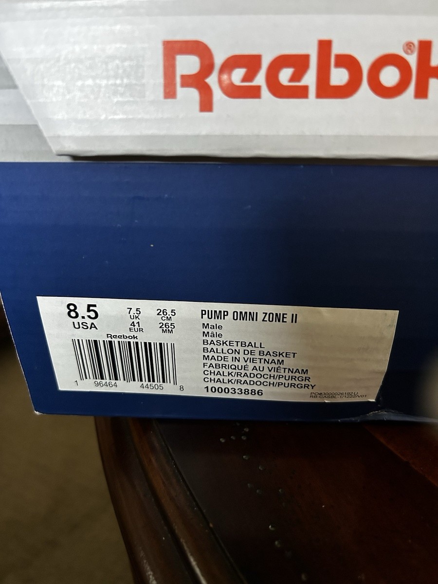 Size 8.5 - Reebok Pump Omni Zone 2 Radiant Ochre for sale online