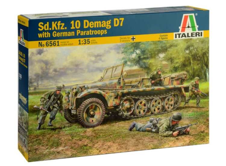Italeri 6561 1/35 Sd.Kfz.10 Demag D7 w/ German Paratroops