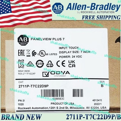 1PC New 2711P-T7C22D9P/B AB PanelView Terminal 2711P T7C22D9P Ser B