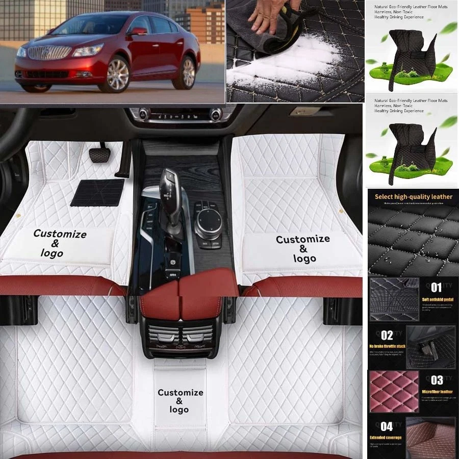 For Buick LaCrosse Car Floor Mats Custom Waterproof Luxury Carpets Auto Liner - Image 3 of 4