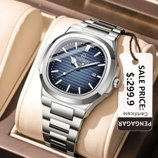 Men's Watch Business Waterproof Quartz WristWatch Stainless Steel Luminous Watch