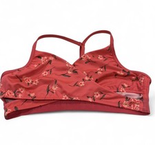 PINK Sport Women's Floral Racerback Sports Bra L Pink Pullover Wireless