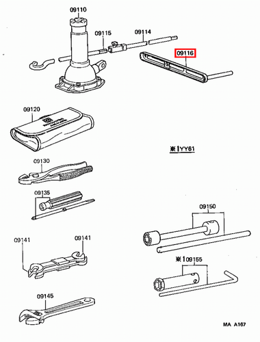 Genuine LandCruiser LJ79 LJ78 LJ77 LJ73 LJ72 LJ71 Hydraulic Jack Winder Handle - Picture 6 of 20
