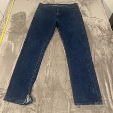 Wrangler Cowboy Jeans Mens 40x36 Blue Denim Boot Cut Cowboy Western