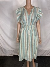 Rails Women's Iona Cute Ruffle Sleeve Maxi Dress, Seaview Stripe, Size M