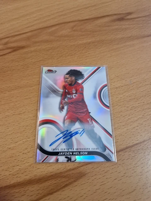 Topps MLS Finest 2022 Soccer Auto Autograph Autogramm Jayden Nelson canada ulm