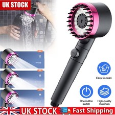 Massage Shower Head Handheld High Pressure 3 Spray Mode with On Off Pause Button