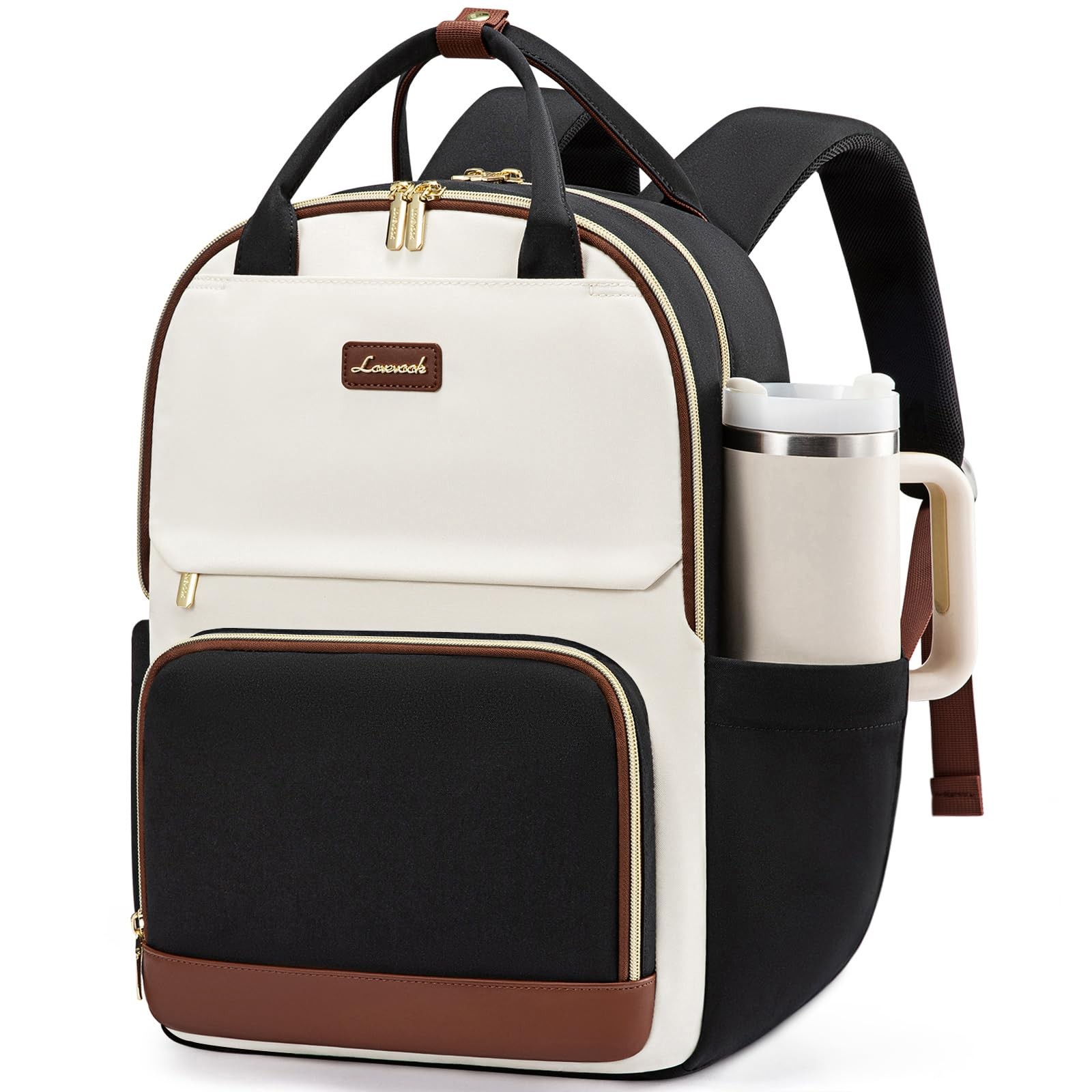 For Women With Giant Tumbler Holder Pocket, 17 Inch Large Tra...