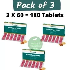 3x Rumalaya Forte 180 Tablets by Himalaya - Herbal Support Joints & Bones Health