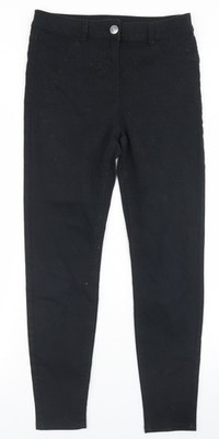 Matalan Damen schwarz Baumwolle Skinny Jeans Größe 10 L27 in normalen Knöpfen