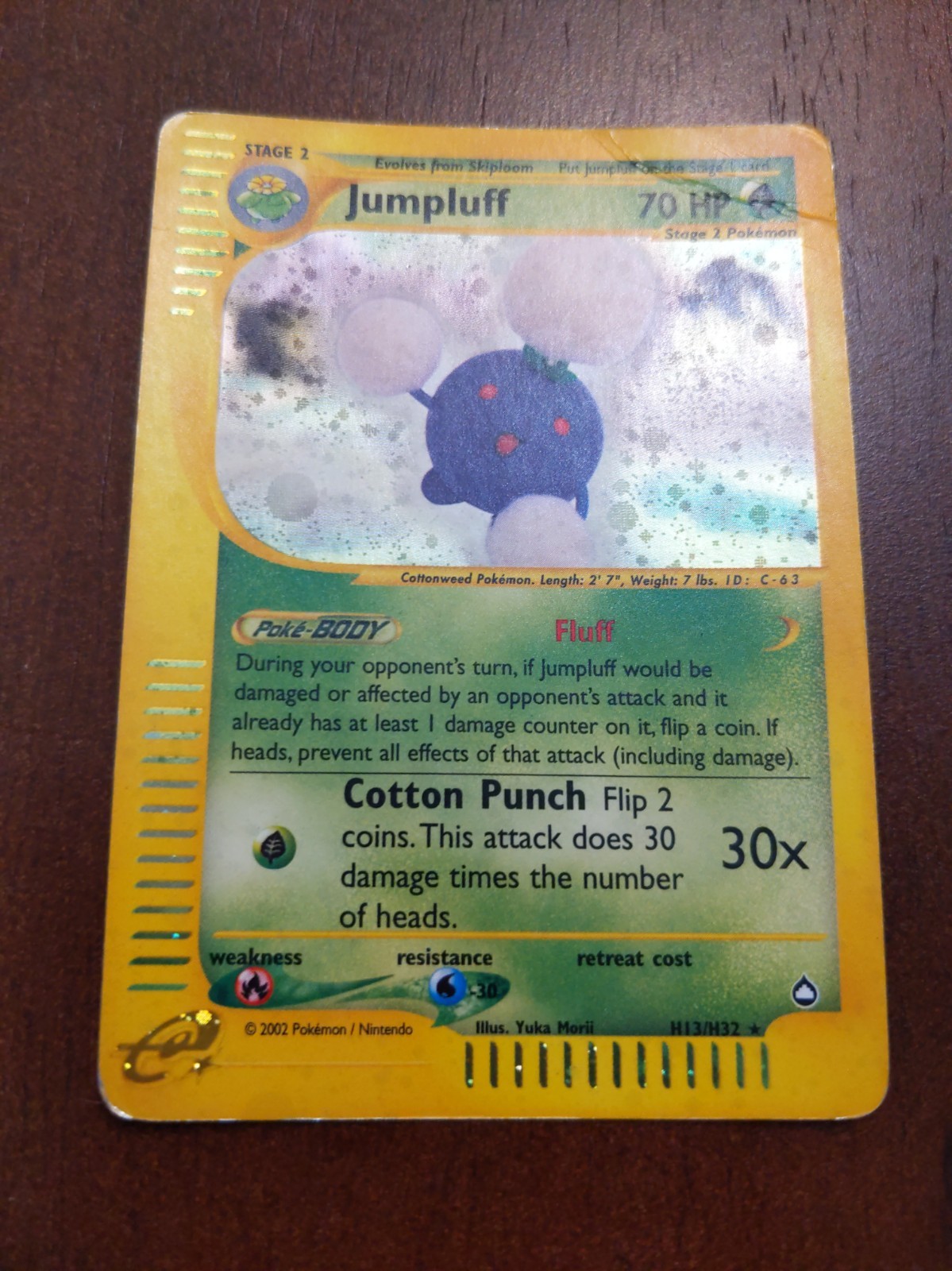 Jumpluff H13/H32 - Aquapolis - Holo - HP/DMG