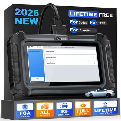 XTOOL IP500 OBD2 Bidirectional FCA Diagnostic Scanner For Dodge Chrysler Jeep