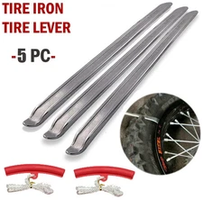 5PCS Motorcycle Tire Spoon Irons Lever Changing Repair Tool Set Car Truck Bike *