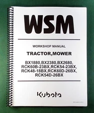 Kubota BX2380 Workshop Manual:  Full Color 436 Pages & Protective Covers!