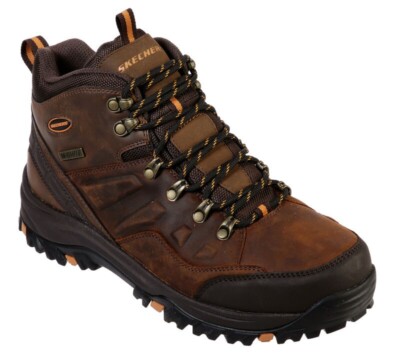 Skechers Relment Traven Waterproof Relaxed Fit Boots Hiking Brown Size 13 65529