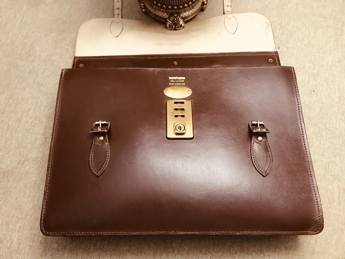 BARROW & HEPBURN Vintage Leather Briefcase / Satchel BARROW & HEPBURN Vintage Leather Briefcase / Satchel
