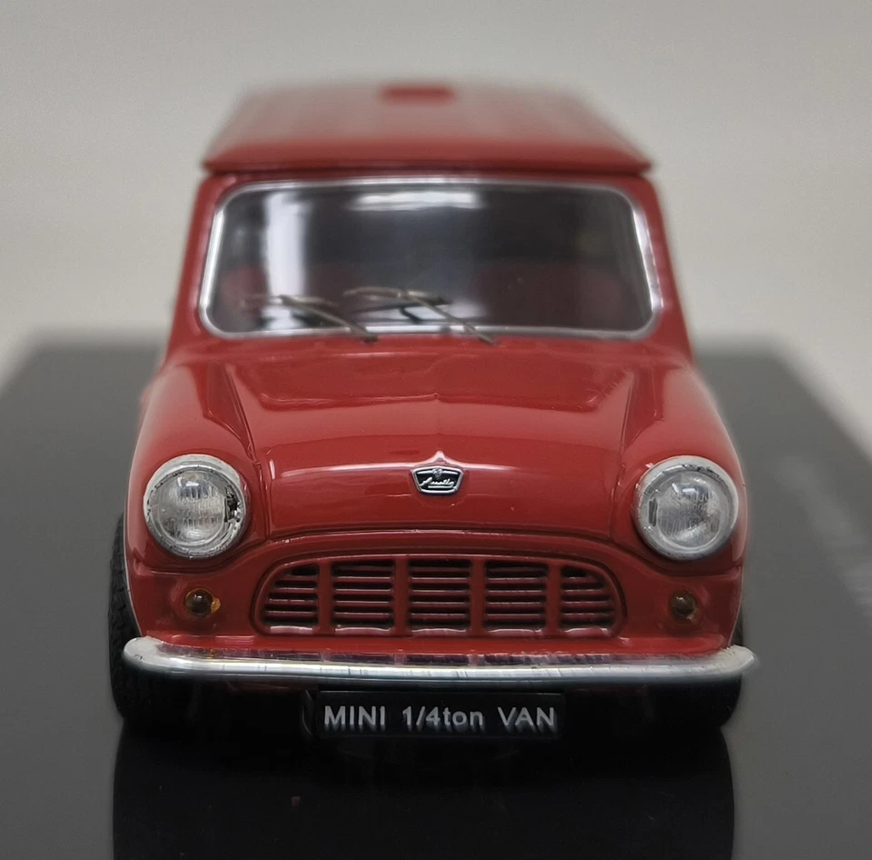 Mini furgoneta EBBRO 1:43 Austin 1/4 tonelada roja 44560 fundido a presión EBBRO OLDIES Foto 4 de 4