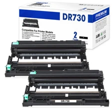 2 PACK DR730 Drum Unit DR760 Compatible With Brother HL-L2350DW MFC-L2710DW