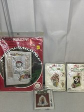 Needlepoint Kit Mixed Lot Christmas Motifs Jiffy Paragon