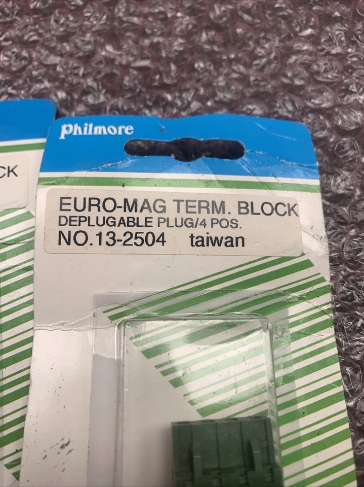 New Lot x 2 Philmore Euro Mag Terminal Block 4 position depluggable plug 13-2504 - Image 2 of 4