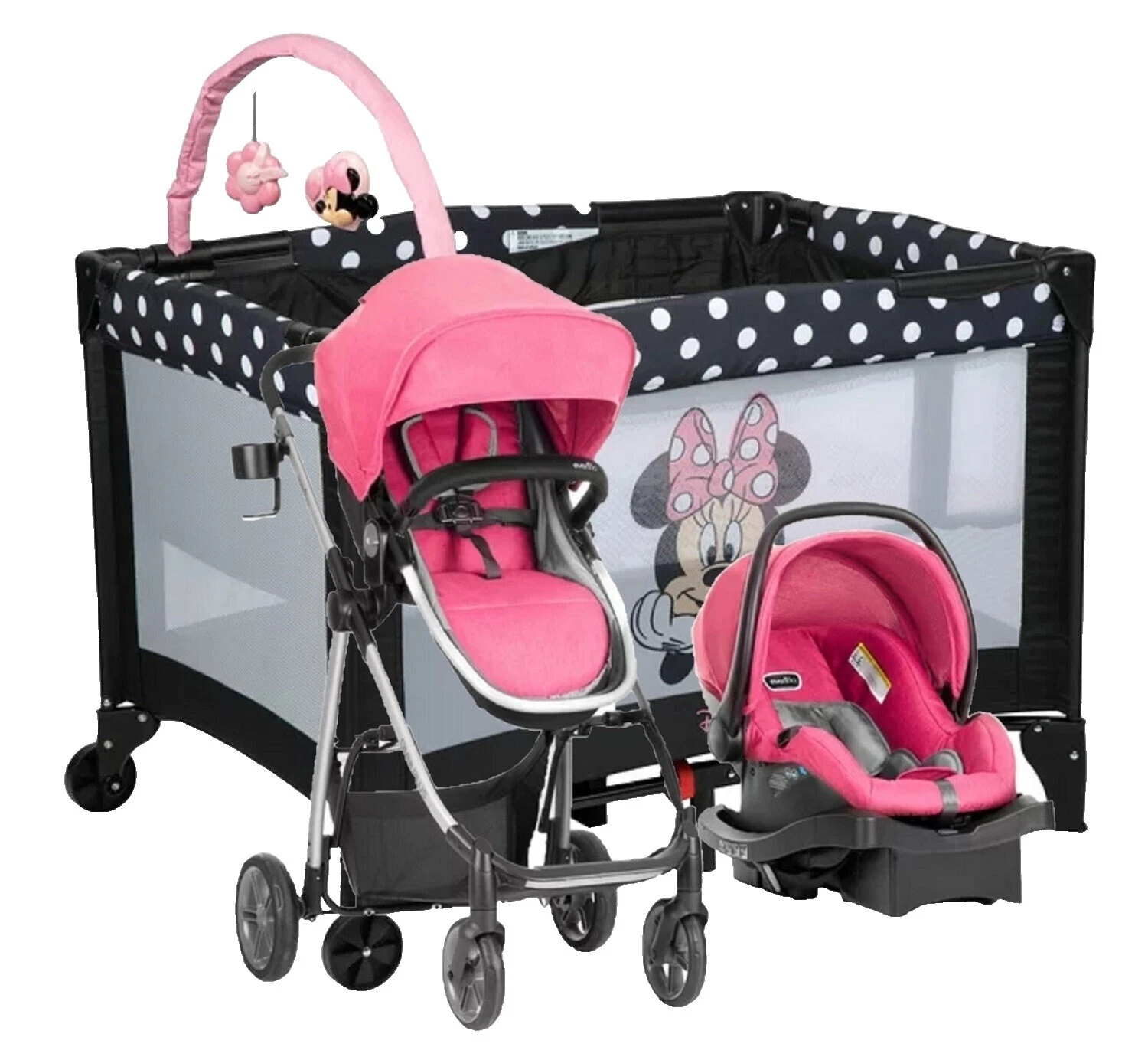 Disney Black Travel System Strollers