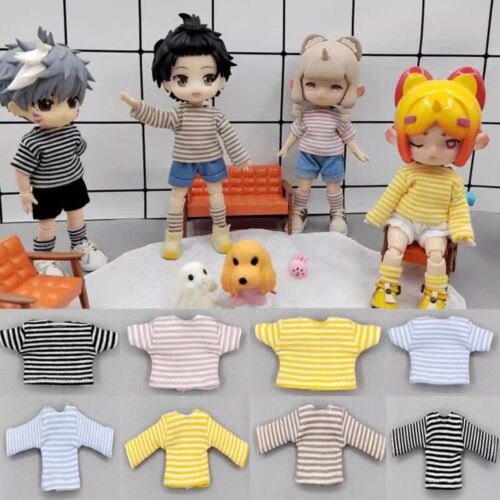 DIY Doll Outfits Short/Long Sleeve Doll Clothes  1/11 1/12 OB11 Dolls - Picture 1 of 17
