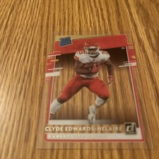2020 Donruss Clear Clyde Edwards-Helaire Kansas City Chiefs Rated Rookie Er-CEH