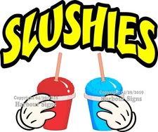 Slushies DECAL (Choose Your Size & Color) M Concession Food Truck Vinyl Sticker 