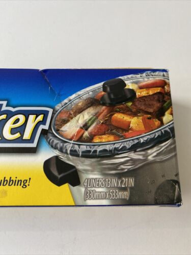 Reynolds Slow Cooker Liner Bags 13x21 for Round & Oval 3-6.5 Qt (4 liners) - Picture 2 of 6