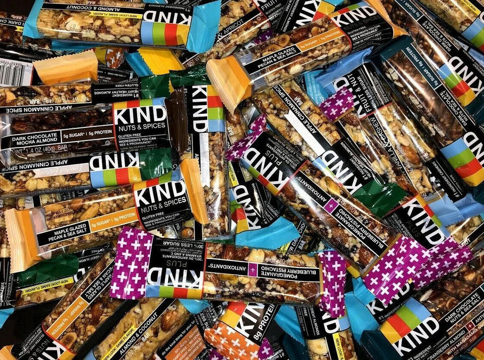 50 ASSORTED FLAVOR NUTS AND SEA SALT PLUS NUT+SEED KIND BARS- 3-8g Protein -  - Image 3 of 4