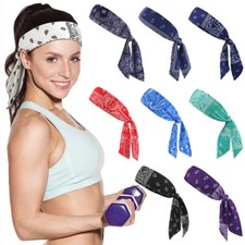 Womens Yoga Wide Headband Elastic Boho Hair Band Sports Turban Head Wrap Ladies