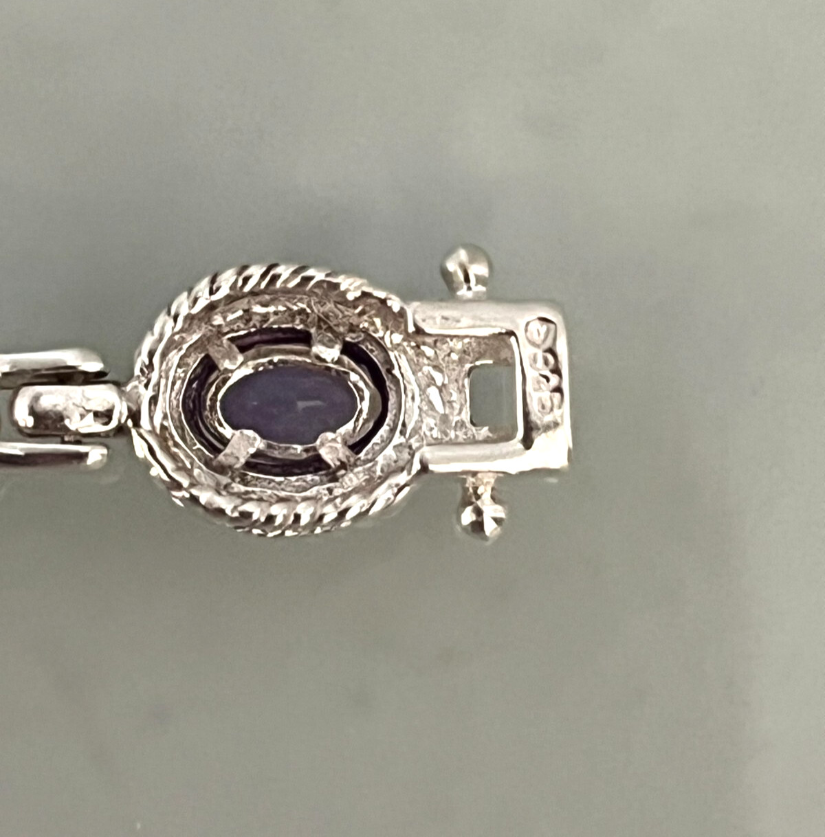 Sterling Silver Oval Multi-Gemstone Bracelet, 7" - image 5