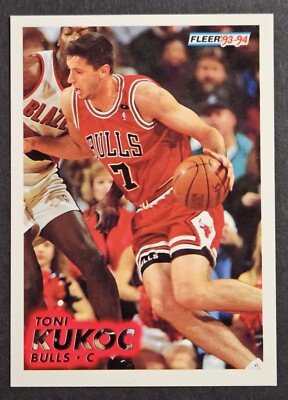 1993-94 Fleer #260 Toni Kukoc Rookie Card RC Chicago Bulls HOF