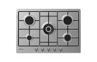 Candy CHW74WTX Gas-Kochfeld 5 Brenner 75 Cm Edelstahl