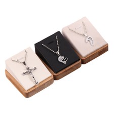 Bamboo Necklace Jewelry Display Stand Pendant Jewelry Showcase Organizer