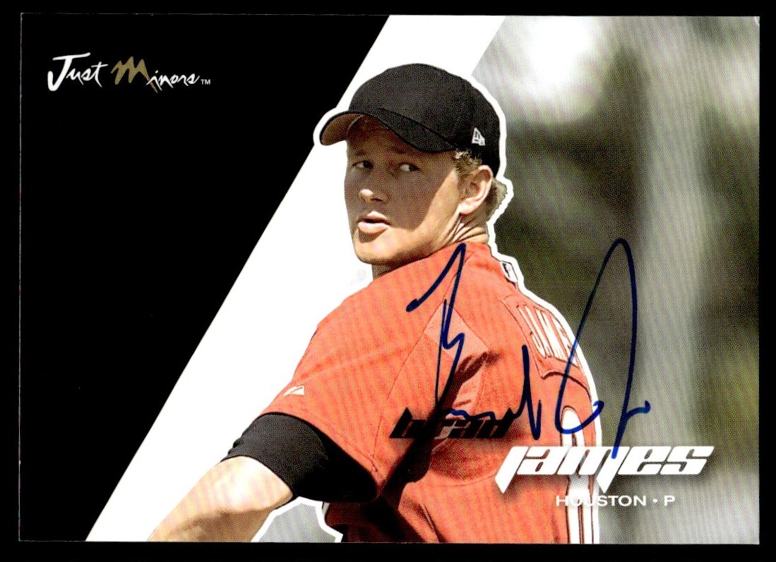 2008 Just Autographs Brad James Auto Houston Astros #36 Card