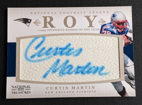 2012 Panini National Treasures Curtis Martin #10 Leather Autograph ROY /26 - Picture 1 of 2