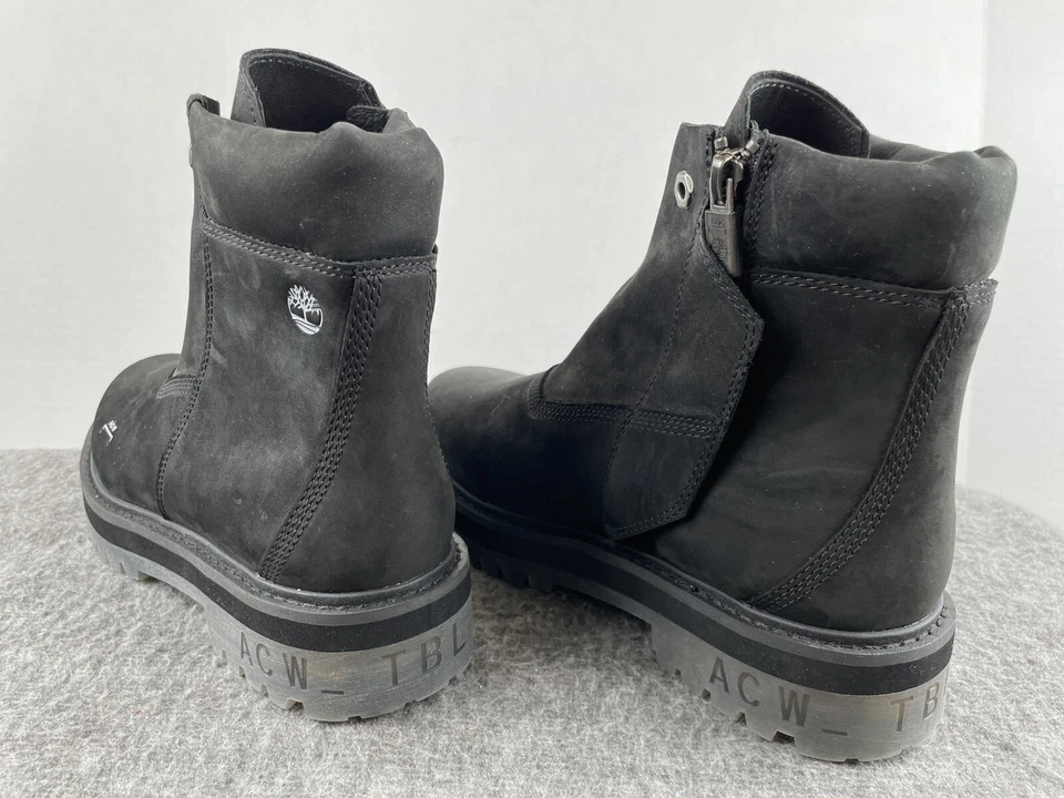 Timberland x A-COLD-WALL ACW 6 pulgadas cremallera lateral botas negras para mujer talla 7,5 NUEVAS Foto 4 de 4