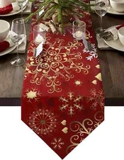 Linen Table Kitchen Table Decor Reusable Farmhouse Dining Table Runners Decor