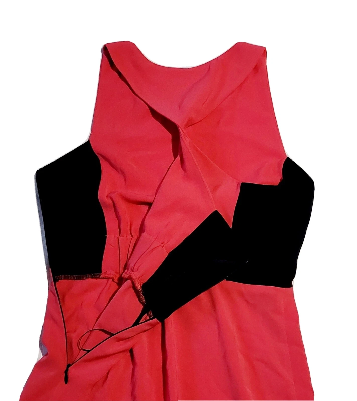 VETEMENTS Abito da donna rosa e nero Rachel Roy taglia 4 guaina vita elastica collo rotondo