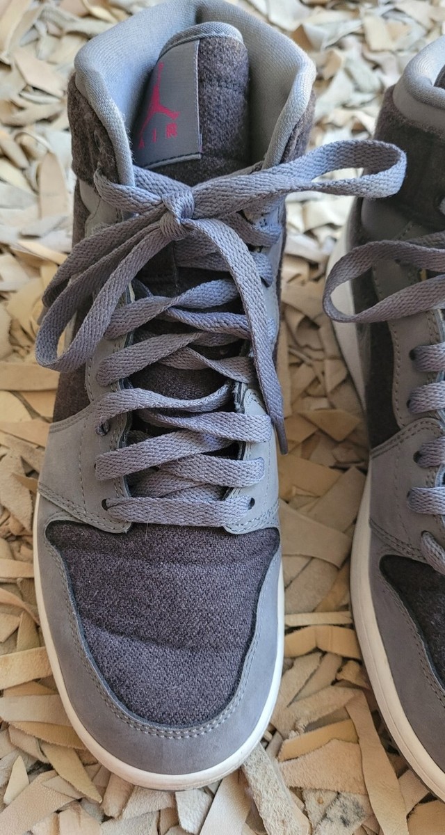 Nike Air Jordan 1 Retro High Tops Grey/Pink Shoes Girl's Nike Air Jordan 1 Retro High Tops Grey/Pink Shoes Girl's