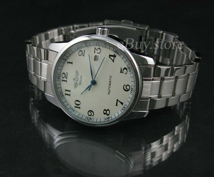 Classic Men's Automatic Watches Mechanical AUTO Date Stainless Steel
