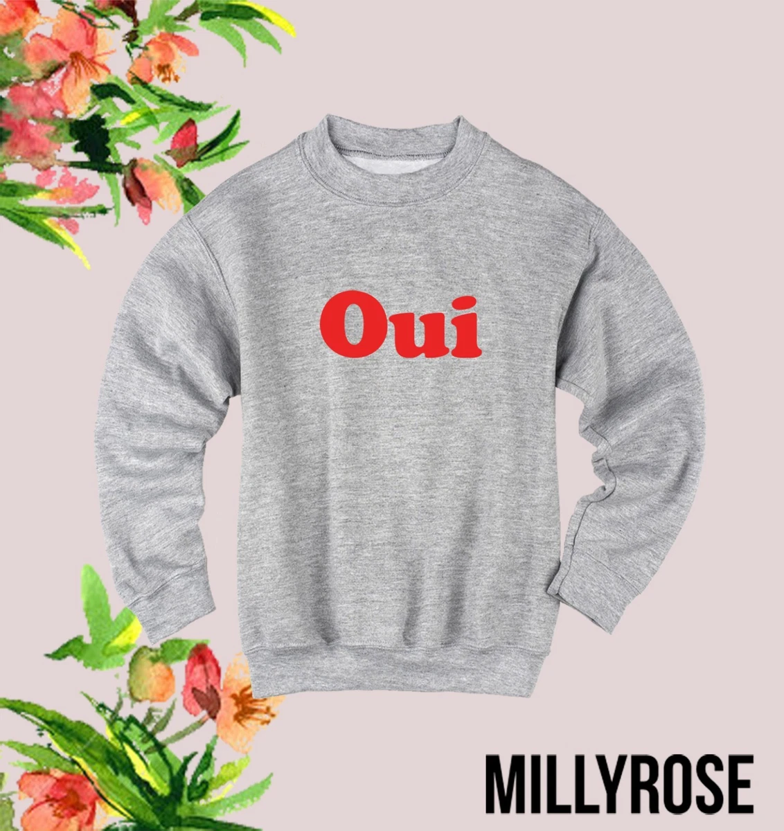 French top slogan jumper